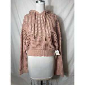 Arizona Jean Company Peach Hooded Sweater Womens Medium